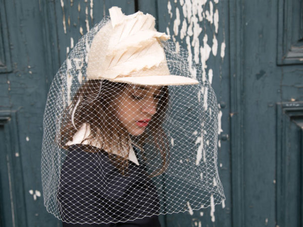 Bride Feather Cap